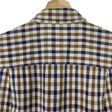 Load image into Gallery viewer, Aquascutum House Check Short Sleeved Shirt - Small (S) PTP 20.5"