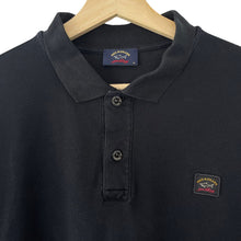 Load image into Gallery viewer, Paul and Shark Black Long Sleeved Polo - Extra Large (XL) PTP 21.75"
