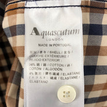 Load image into Gallery viewer, Aquascutum House Check Long Sleeved Shirt - Large (L) PTP 22"