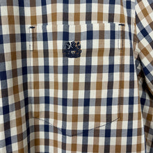 Load image into Gallery viewer, Aquascutum House Check Short Sleeved Shirt - Extra Large (XL) PTP 21.75"