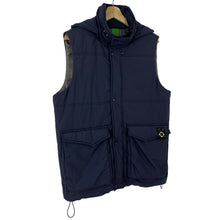 Load image into Gallery viewer, Ma.Strum Navy Hooded Harrier Field Gilet Body Warmer - Medium (M) PTP 22.5"