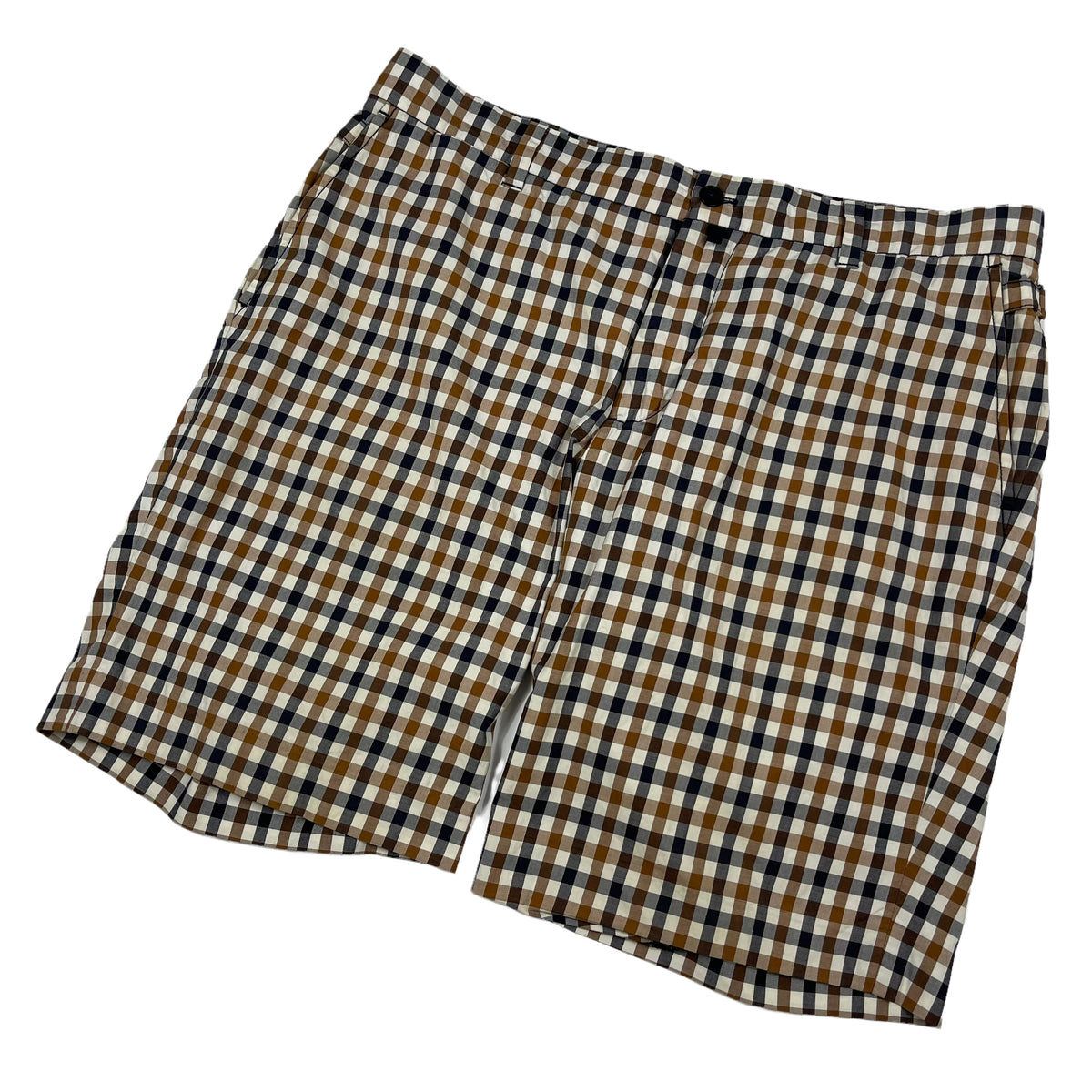 Aquascutum House Club Check Vicuna Shorts W 36