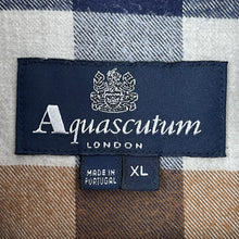 Load image into Gallery viewer, Aquascutum Block Check Flannel Long Sleeved Shirt - Extra Large (XL) PTP 23"