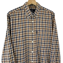 Load image into Gallery viewer, Aquascutum House Check Long Sleeved Shirt - Large (L) PTP 21.75"