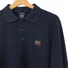 Load image into Gallery viewer, Paul and Shark Navy Long Sleeved Polo - Large (L) PTP 20.5"