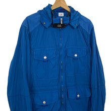Load image into Gallery viewer, C.P Company Blue Multi Pocket Nysack Goggle Jacket - 54 PTP 23"