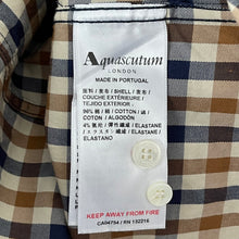 Load image into Gallery viewer, Aquascutum House Check Long Sleeved Shirt - Medium (M) PTP 20.75"