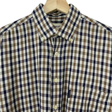 Load image into Gallery viewer, Aquascutum House Check Long Sleeved Shirt - Medium (M) PTP 23.5"
