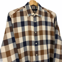 Load image into Gallery viewer, Aquascutum Block Check Long Sleeved Shirt - Medium (M) PTP 20.75"