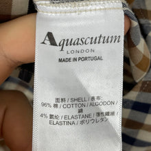 Load image into Gallery viewer, Aquascutum House Check Long Sleeved Shirt - Medium (M) PTP 21"