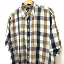 Load image into Gallery viewer, Aquascutum Block Check Short Sleeved Shirt - Extra Large (XL) PTP 26"