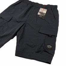 Load image into Gallery viewer, Paul and Shark Sport Navy Bermuda Cargo Shorts - W 34"