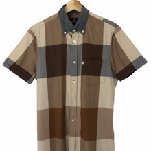 Load image into Gallery viewer, Aquascutum Block Check Short Sleeved Shirt - Small (S) PTP 20.25"