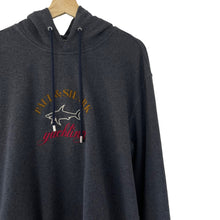 Load image into Gallery viewer, Paul and Shark Grey Embroidered Logo Hoody - Triple Extra Large (XXXL) PTP 24.5"