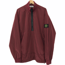 Load image into Gallery viewer, Stone Island Burgundy Nylon Metal Half Zip Smock - Double Extra Large (XXL) PTP 26.5"