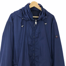 Load image into Gallery viewer, Paul and Shark Blue Nylon Hooded Jacket - Triple Extra Large (XXXL) PTP 26"