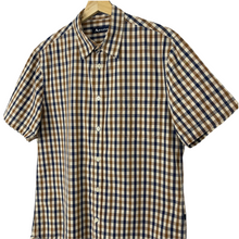 Load image into Gallery viewer, Aquascutum House Check Short Sleeved Shirt - Large (L) PTP 20.25"