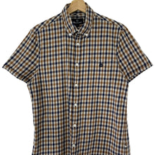 Load image into Gallery viewer, Aquascutum House Check Short Sleeved Shirt - Large (L) PTP 20.5"