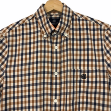 Load image into Gallery viewer, Aquascutum House Check Short Sleeved Shirt - Small (S) PTP 20"