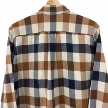 Load image into Gallery viewer, Aquascutum Flannel Block Check Long Sleeved Shirt - Medium (M) PTP 20.25"