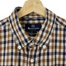 Load image into Gallery viewer, Aquascutum House Check Long Sleeved Shirt - Large (L) PTP 22"