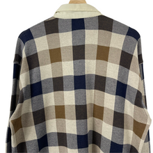 Load image into Gallery viewer, Aquascutum Block Check Long Sleeved Rugby Shirt - Large (L) PTP 22.75"