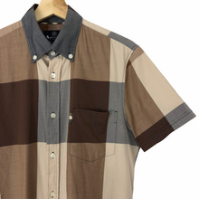 Load image into Gallery viewer, Aquascutum Block Check Short Sleeved Shirt - Small (S) PTP 20.25"