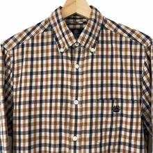 Load image into Gallery viewer, Aquascutum House Check Long Sleeved Shirt - Small (S) PTP 20.5"