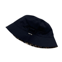 Load image into Gallery viewer, Aquascutum House Check / Navy Reversible Bucket Hat - One Size Fits All