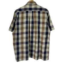 Load image into Gallery viewer, Aquascutum Block Check Short Sleeved Shirt - Medium (M) PTP 23"