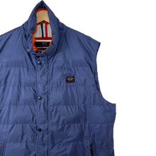Load image into Gallery viewer, Paul and Shark Blue Down Fill Gilet Body Warmer - Six Extra Large (6XL) PTP 29"