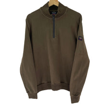 Load image into Gallery viewer, Paul and Shark Khaki Half Zip Sweater - Medium (M) PTP 21.75"