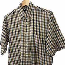 Load image into Gallery viewer, Aquascutum House Check Short Sleeved Shirt - Small (S) PTP 18.5"