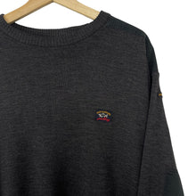 Load image into Gallery viewer, Paul and Shark Bretagne Grey Crew Neck Sweater - Large (L) PTP 25.25"