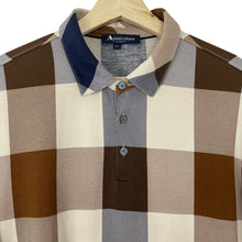 Load image into Gallery viewer, Aquascutum Block Check Short Sleeved Polo - Medium (M) PTP 20.75"