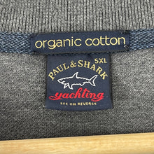 Load image into Gallery viewer, Paul and Shark Grey Long Sleeved Polo - Five Extra Large (5XL) PTP 31"