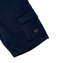 Load image into Gallery viewer, Paul and Shark Navy Bermuda Cargo Shorts - W 34"