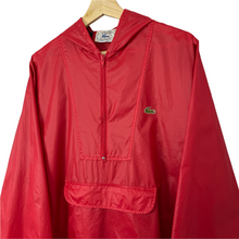 Load image into Gallery viewer, Vintage Red Lacoste Izod Half Zip Cagoule - Medium (M) PTP 22.75"