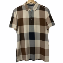 Load image into Gallery viewer, Aquascutum Block Check Short Sleeved Polo - Small (S) PTP 21"
