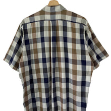 Load image into Gallery viewer, Aquascutum Block Check Short Sleeved Shirt - Large (L) PTP 24.5"
