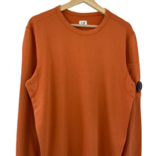 Load image into Gallery viewer, C.P Company Orange Crew Neck Lens Sweater - Medium (M) PTP 21"