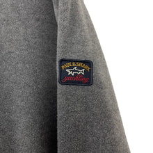 Load image into Gallery viewer, Paul and Shark Grey Zip Up Fleece Track Top - Extra Large (XL) PTP 26"