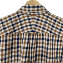 Load image into Gallery viewer, Aquascutum House Check Short Sleeved Shirt - Large (L) PTP 21"