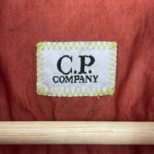 Load image into Gallery viewer, C.P Company Burnt Orange 50 Fili Goggle Hooded Overshirt - Large (L) PTP 22.75"