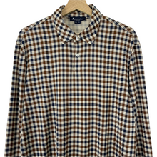 Load image into Gallery viewer, Aquascutum House Check Long Sleeved Polo - Extra Large (XL) PTP 24.25"