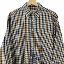Load image into Gallery viewer, Aquascutum House Check Long Sleeved Shirt - Large (L) PTP 25"