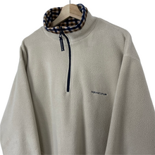 Load image into Gallery viewer, Aquascutum Cream Half Zip Pullover Fleece - Medium (M) PTP 24.75"