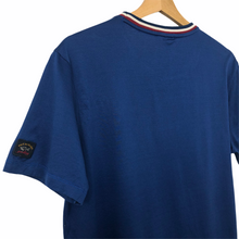 Load image into Gallery viewer, Paul and Shark Blue Short Sleeved Pocket Logo T-Shirt - Medium (M) PTP 19.75"