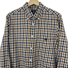 Load image into Gallery viewer, Aquascutum House Check Long Sleeved Shirt - Large (L) PTP 22"