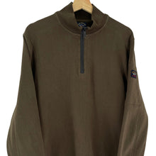 Load image into Gallery viewer, Paul and Shark Khaki Half Zip Sweater - Medium (M) PTP 21.75"